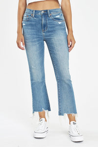 Daze Denim Women’s cropped kick bootcut jeans 25