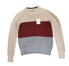 Faherty women’s crew color block sweater XS NEW