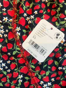 Free People women’s Melanie strawberry print tank top XS NEW