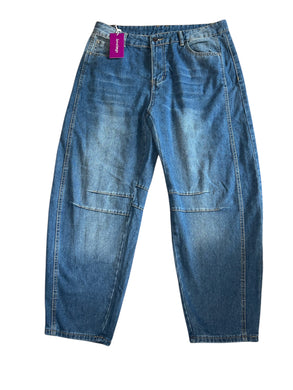 Loveimgs women’s baggy barrel jeans L NEW