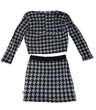 T2 Love girls 2pc houndstooth cropped cardigan & skirt set 14