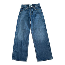 Agolde women’s 100% cotton Ren hi rise wide leg cropped jeans 25