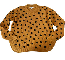 Madewell women’s painted spots cropped sweater XS