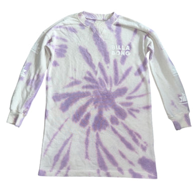 Billabong girls tie dye sweatshirt dress S(8)