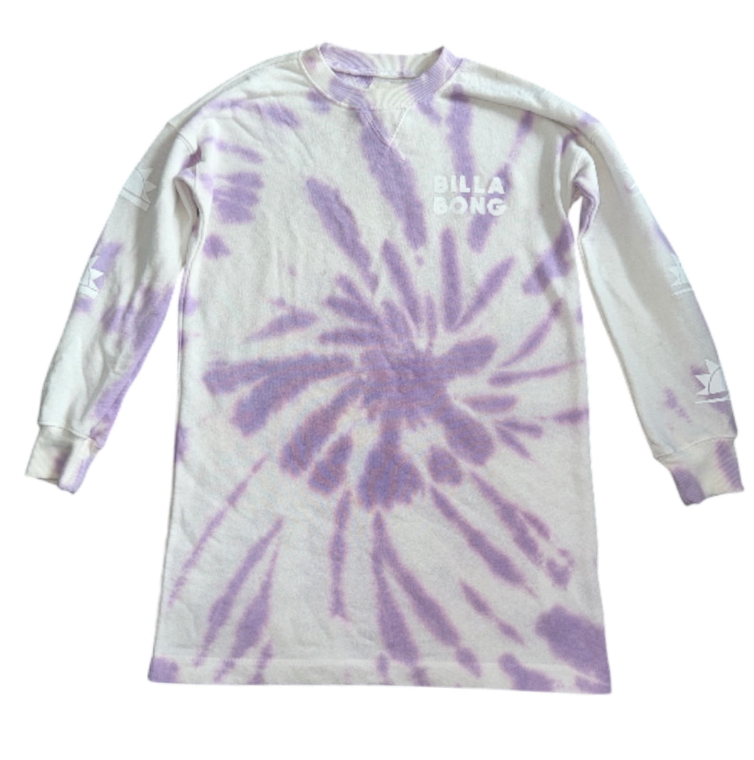 Billabong girls tie dye sweatshirt dress S(8)