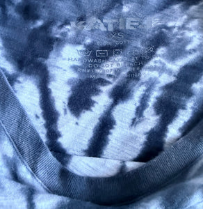 Katie J NYC Junior/women’s cropped tie dye tee XS