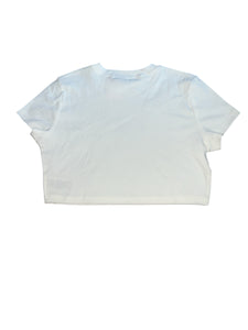 Edikted juniors/women’s rhinestone devil heart crop tee L NEW