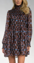 Elan women’s mock neck geo print mini dress M