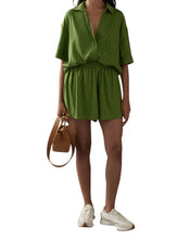 Sancia women’s 2pc Willa blouse & Edin shorts set M