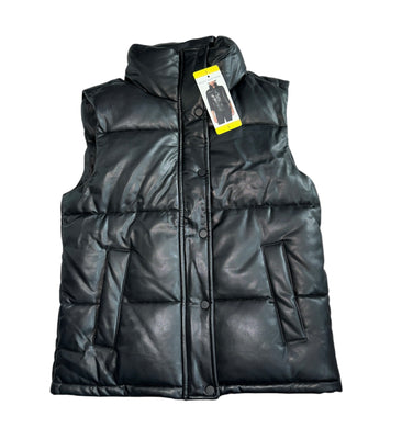 Marc New York women’s faux leather puffer vest S NEW