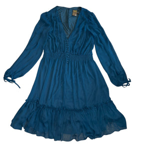 Taylor women’s smocked waist ruffle dress 8