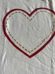 Lauren Moshi women’s distressed heart top L