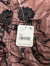 Free People women’s Ramona ribbon floral mini dress XS NEW