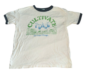 Girl Dangerous Cultivate Peace ringer tee S