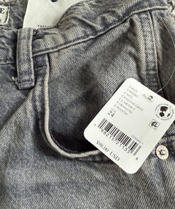 We The Free by Free People women’s Good Luck mid-rise barrel jeans 24 NEW