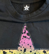 Pixie Lane girls fleece lined cropped splatter star sweatshirt 8