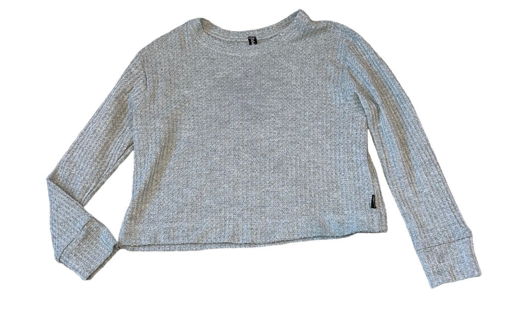 Pixie Lane girls cropped waffle knit long sleeve top 7