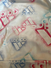 Adidas girls airbrush graphic logo active hoodie L(14)