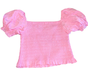 Katie J NYC tween girls Marlee smocked top L(12)