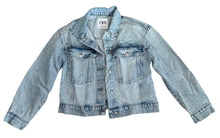 Zara girls distressed denim jean jacket 11-12