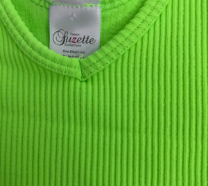 Suzette Collection girls 2pack cropped tanks One Size(7-14)