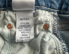 Mother denim women’s The Fly Cut Tomcat Roller jeans in Crashing 25