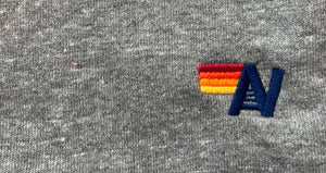 Aviator Nation women’s neon 5 stripe bolt cropped sweatshirt XS