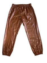Enzo Costa women’s vegan leather jogger pants 3(L)