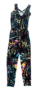 Pixie Lane girls tie dye sleeveless jumpsuit 8