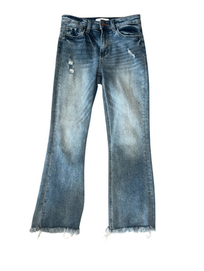Vervet women’s distressed kick flare jeans 26