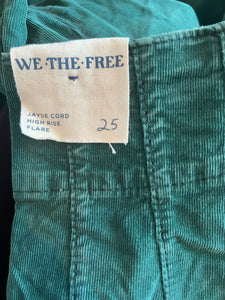 We The Free by FP Jayce Cord High Rise Flare 25 NEW