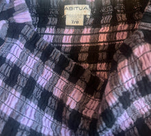 Habitual girls gingham smocked top 7-8