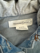 Treasure & Bond girls fleece and denim cropped jacket M(8-10)