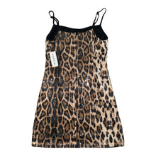 Pacsun juniors LA Hearts sequin leopard mini dress S NEW