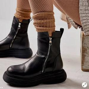 Free People women’s Mara zip up combat boots 37(6.5)