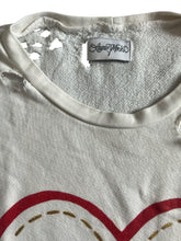 Lauren Moshi women’s distressed heart top L