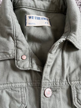 Free People We The Free Marci denim jumpsuit in washed army XS