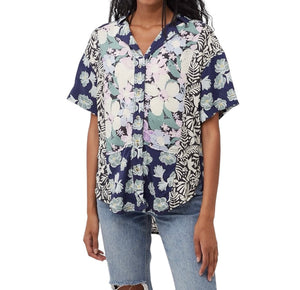 Free People women’s Vacay Away button down blouse XS