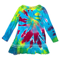Kavio girls rhinestone peace sign dress 6x