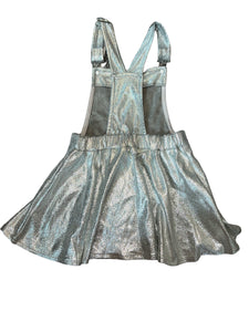 MIA New York girls metallic overall dress 5
