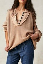 Free People women’s Maggie henley sweater XS