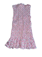 Katie J NYC tween girls ditsy floral smocked Evan strapless dress S(7-8)