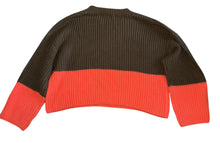 Lush women’s neon color block sweater S