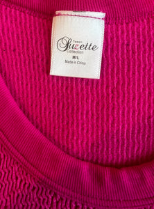Suzette Collection girls smocked cropped tank top M/L