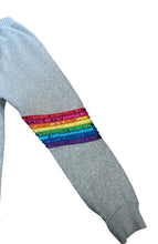 Lola & The Boys girls 2pc cropped rainbow sequin sweatsuit 8