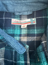Vintage Havana girls Hamptons New York cropped flannel shirt S(7-8)