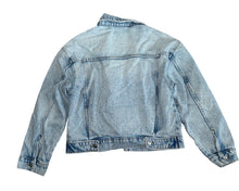 Zara girls distressed denim jean jacket 11-12