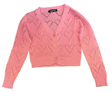 Global Love girls cropped heart sweater cardigan M(8)