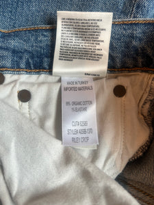 Agolde women’s Riley crop high rise jeans 32