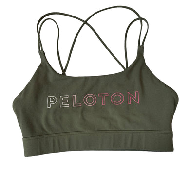 Peloton women’s strappy sports bra with logo S